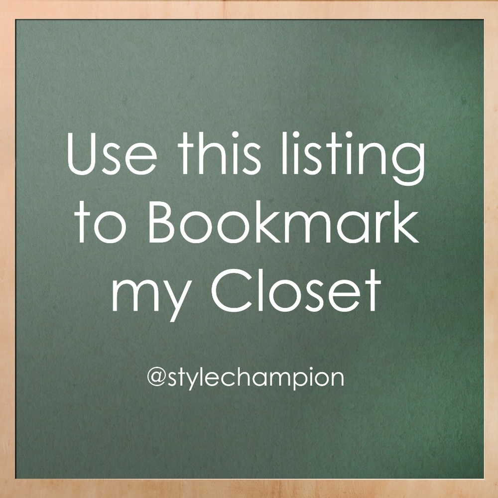 Like this for an easy way to bookmark my closet!